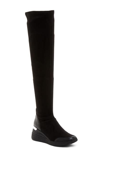 michael kors ace stretch boots|michael kors women's boots.